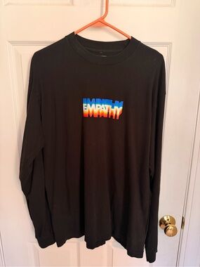 Mango Black Crewneck Tee with Contrast Tag